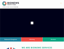 Tablet Screenshot of bionewsservices.com